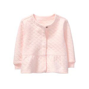 Janie and Jack Quilted Snap Cardigan